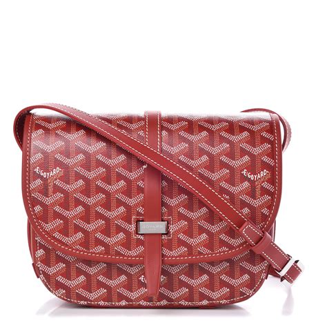 Goyard Red 'Belvedere PM' Messenger Bag 